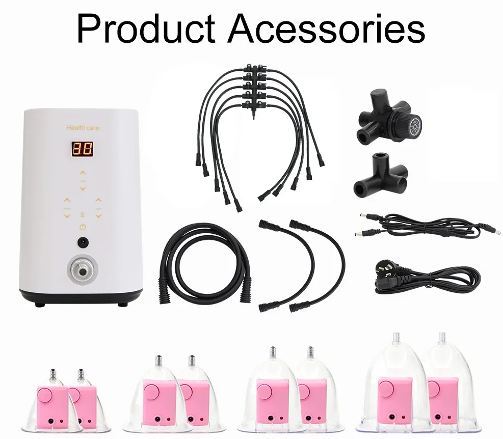 Vacuum Massager Vacuum Butt Lift Machine for Breast Enlargement Buttocks Suction Cups Pumps Therapy Cupping Body Chest Massager