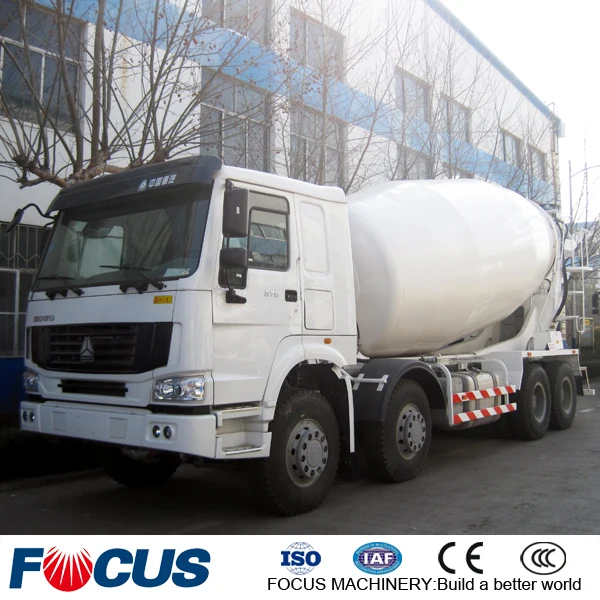 Howo Sinotruk 9 Cubic 10m3 12cbm Stainless Steel Drum Cement Mixer Truck Concrete Mixer Truck Price