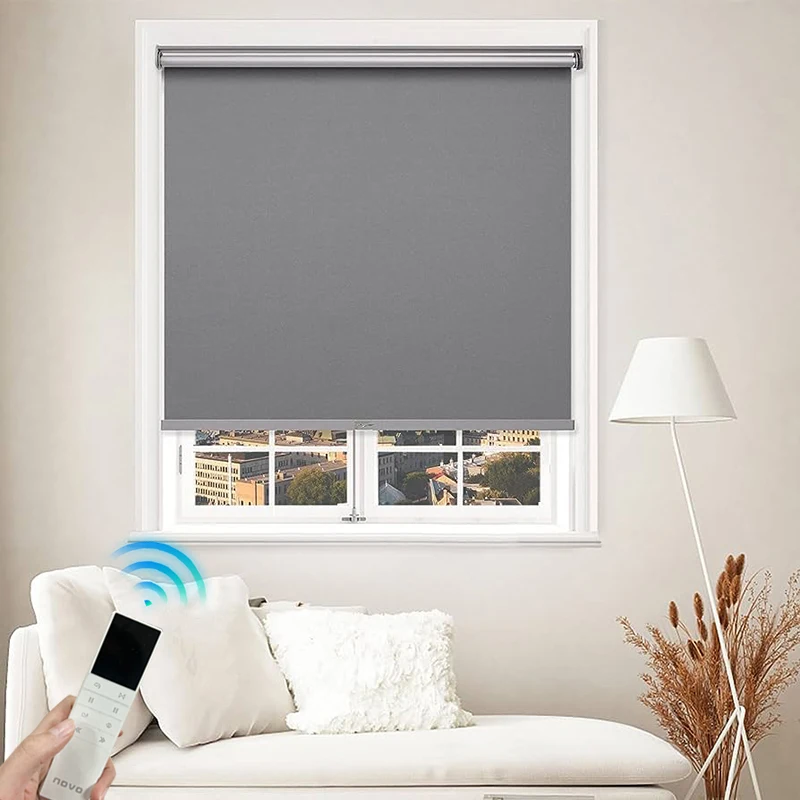 Office blackout wifi control blinds roller zigbee electric horizontal automatic smart roller blinds shade