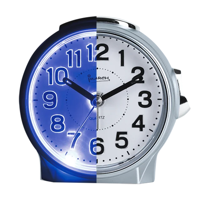 iMSH BB09604  Quartz analog clock table LED backlight alarm clocks wecker despertador bedside LED custom analogue alarm clock