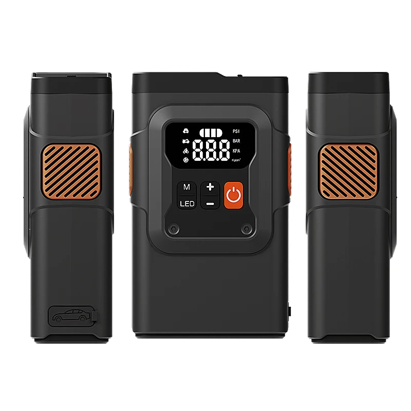 4 In 1 Functions Portable Car Jump Starter Battery Multifunction Jump Starter With Air Compressor Portable Car Jump Starter