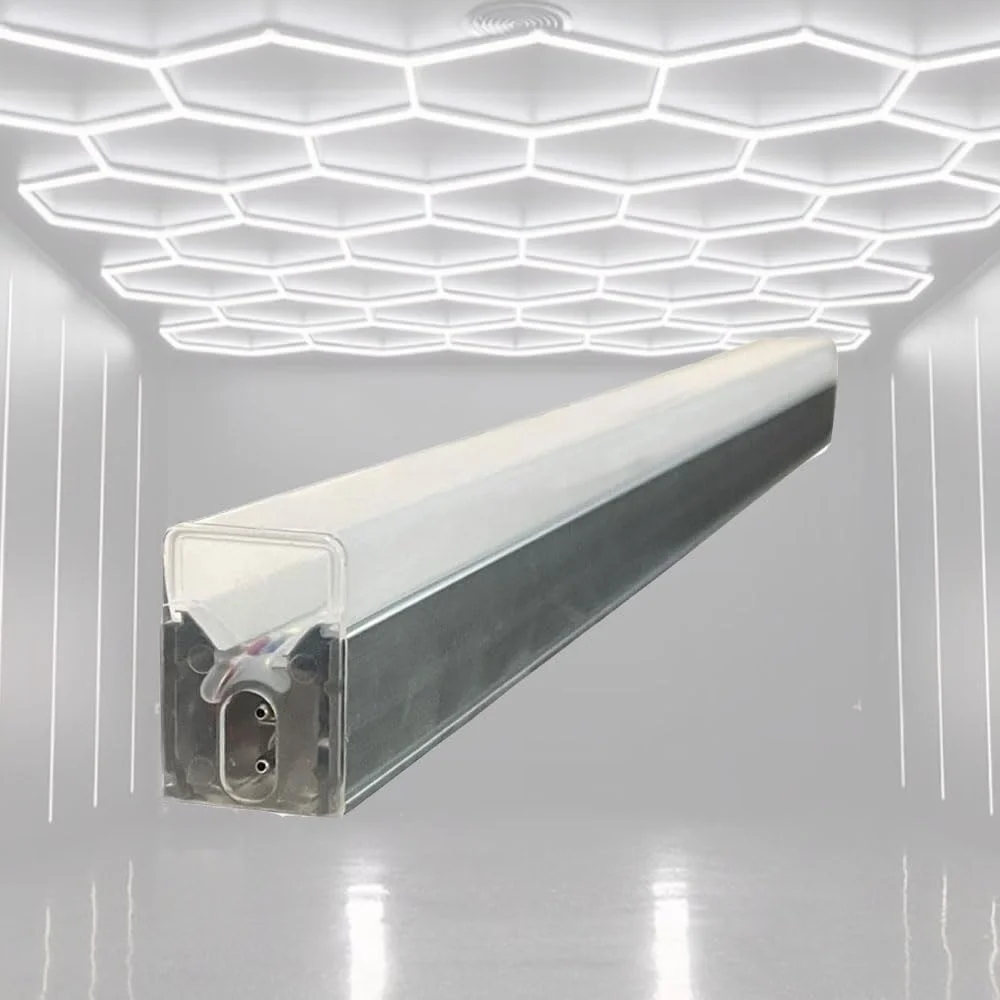 Honeycomb Auto LED Ceiling Light for Wash Station Garage Ceiling Design Hexagon Working Lights