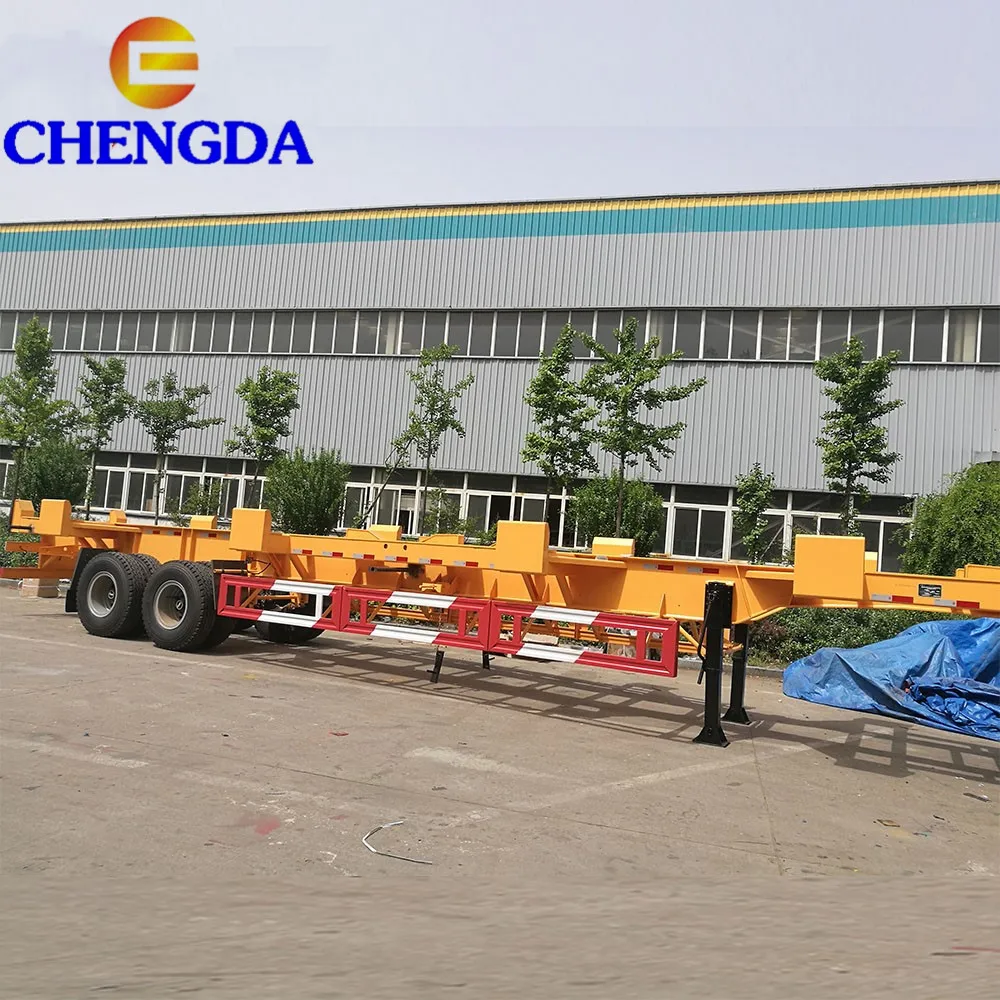 Лидер продаж 2/3 мост 20 футов 40 прицеп-каркас контейнерный транспортный каркас полуприцеп для продажи
