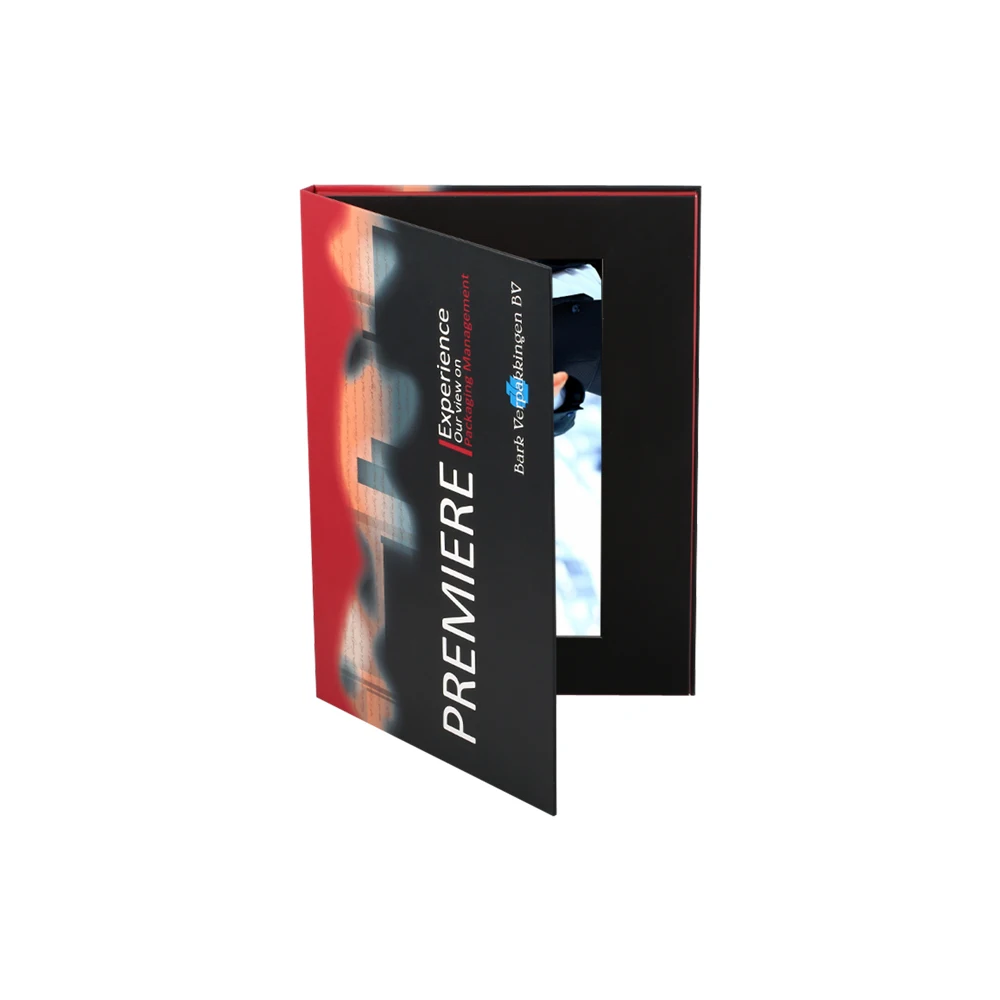 New Arrival tft screen hardcover book with lcd 10 inch video brochure