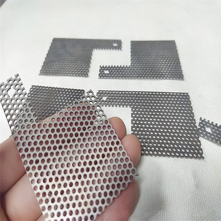 Laser cutting of TA1 titanium alloy customized cutting of porous 1.0 titanium alloy mesh parts