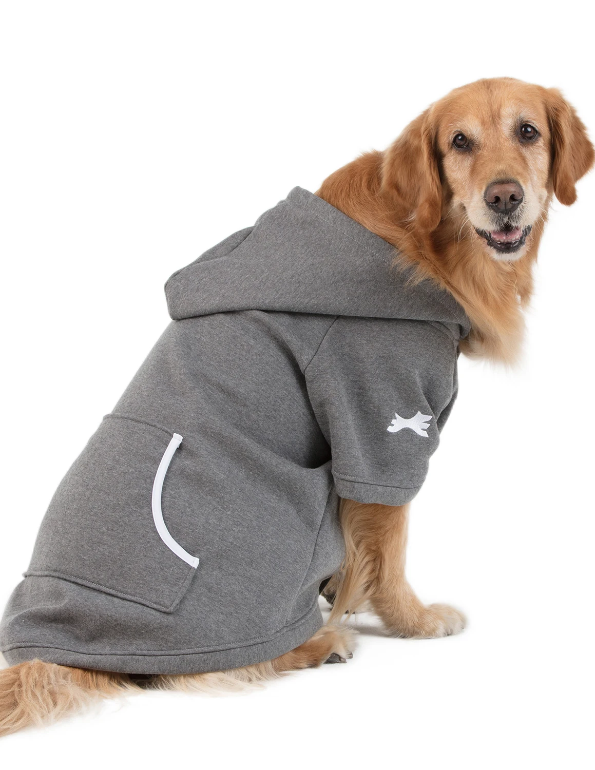 RTS Poly Cotton Terry Fleece Melange Gray Family Matching Pet Dog Clothes