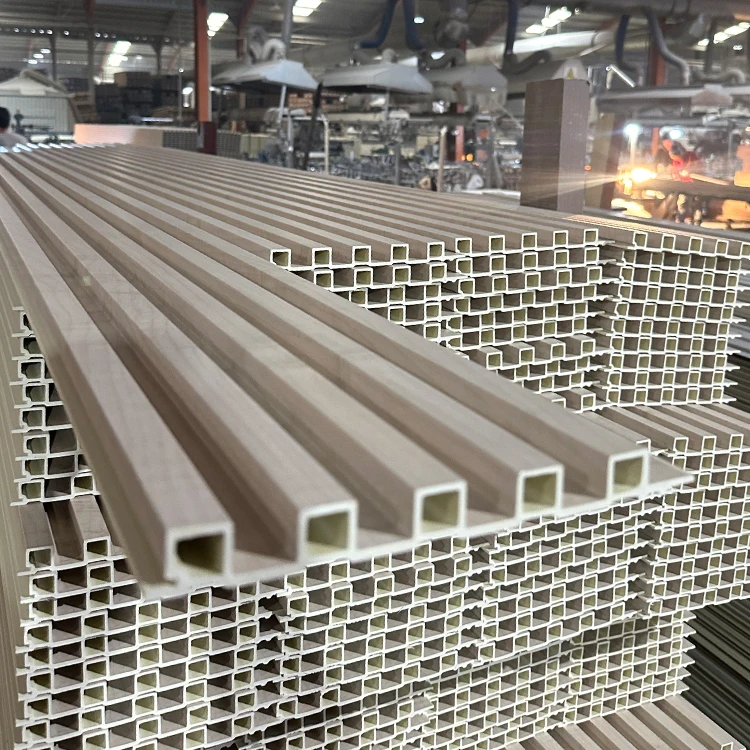 wpc wood Interior decoration fluted great wall panels decorative wood alternative wpc wall panel