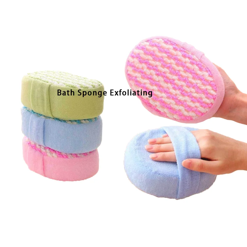 Sponges For Exfoliating Scrubbing Body Peeling Dead Skin Layers Mitt Mesh