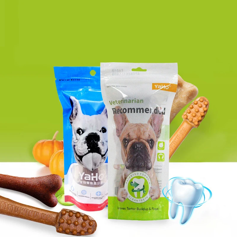 Bone Toothbrush Modeling Chicken Beef Flavor Tooth Cleaning Deodorizing Easy Digest Absorb Pet Dog Tooth Grinding Stick