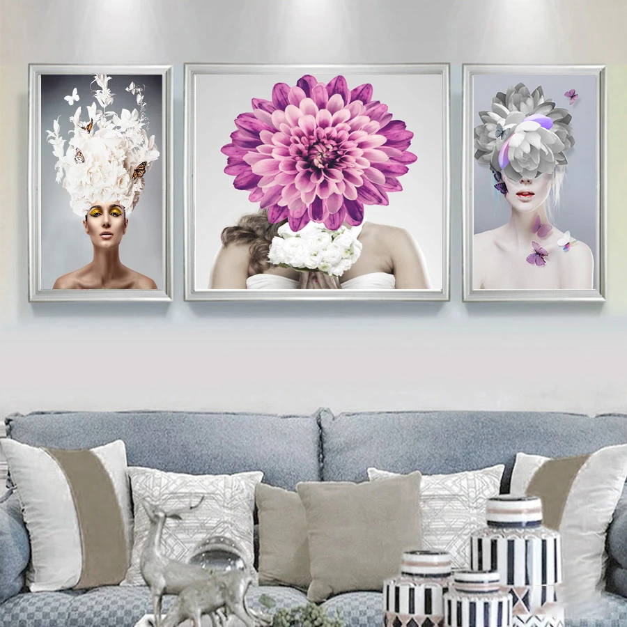 Новый дизайн 3 панели HD холст печать современный стиль настенный постер на водонепроницаемом