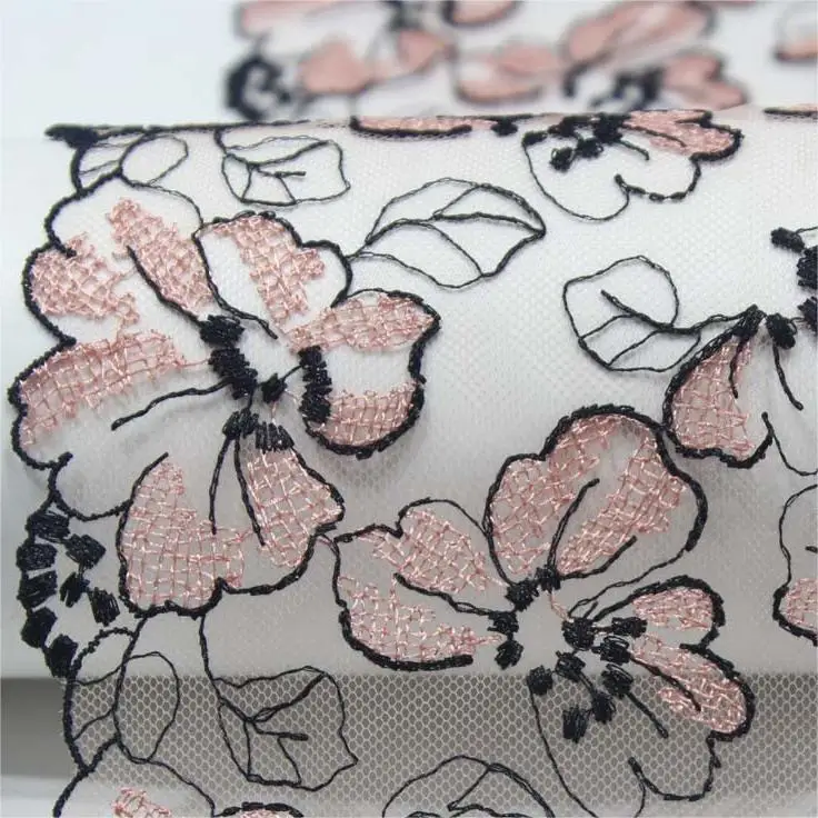 Multiple color selection wedding dress Home Textile Fabric Underwear accessories mesh cloth mesh gauze sequin Embroidery lace