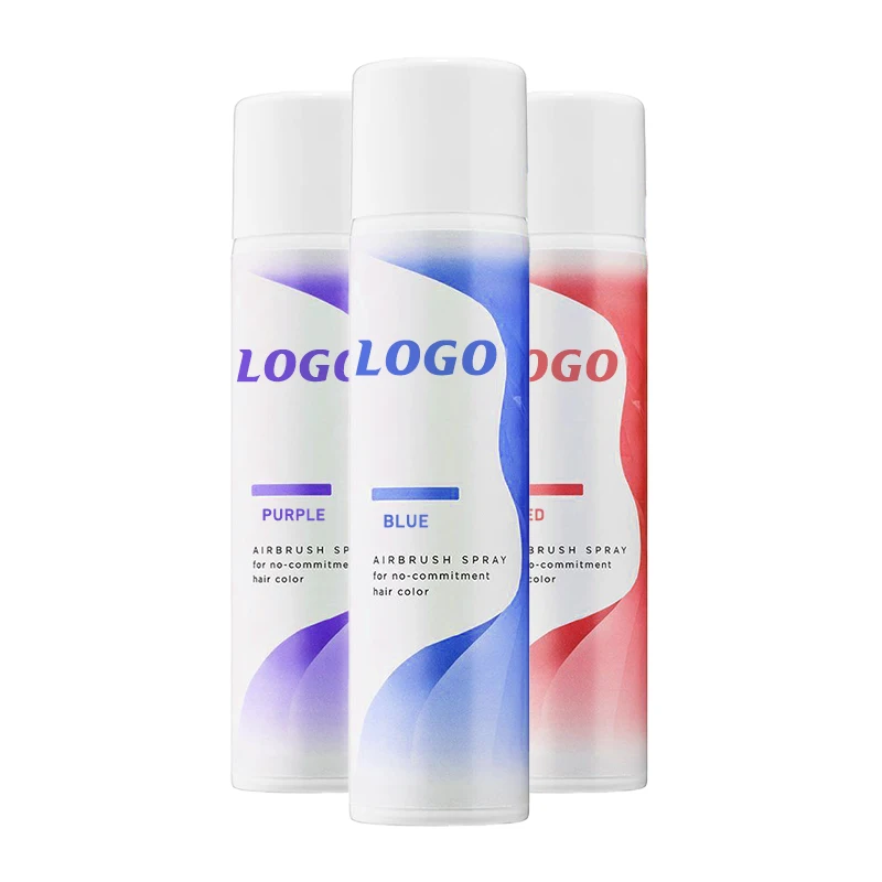 150ml oem odm barber hair products 12 colors paint hair dye spray