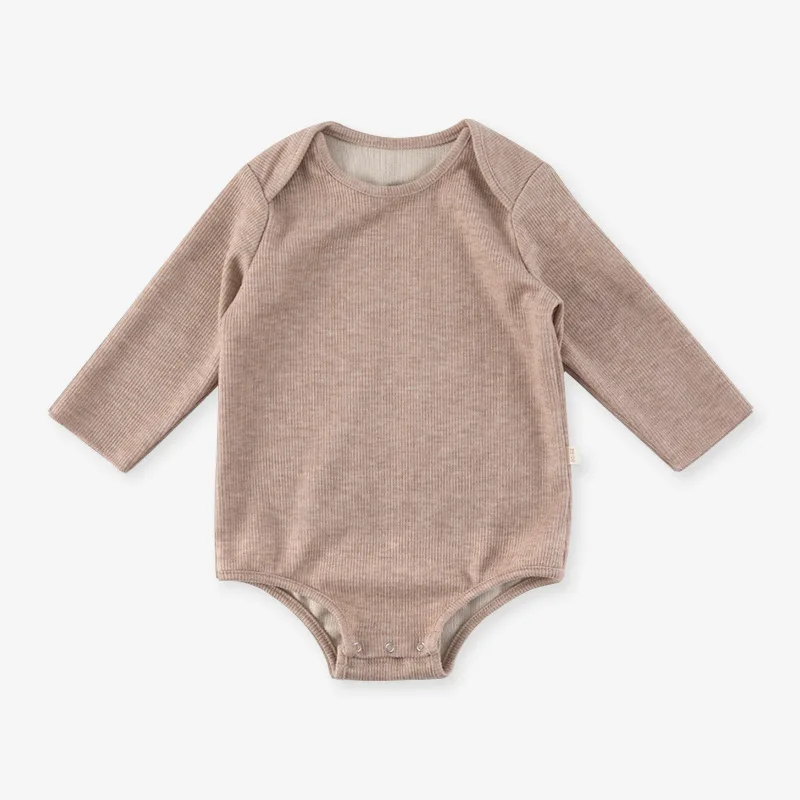 Custom Endorsement Organic Cotton Newborn 3-12 Months 2 Year Old Girl Kids Long Sleeve Infant baby onesie Romper Baby Clothes