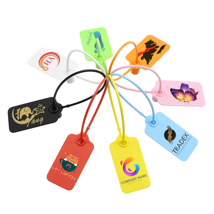 High Security Serial Number Clothing Tag Seal Plastic Security Seals Sneaker Tags For Clothes