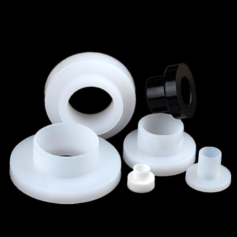M6 M8 Custom Black Plastic Nylon Bushing Flange Barrel Shoulder Washer Gasket T Type Insulating Washer