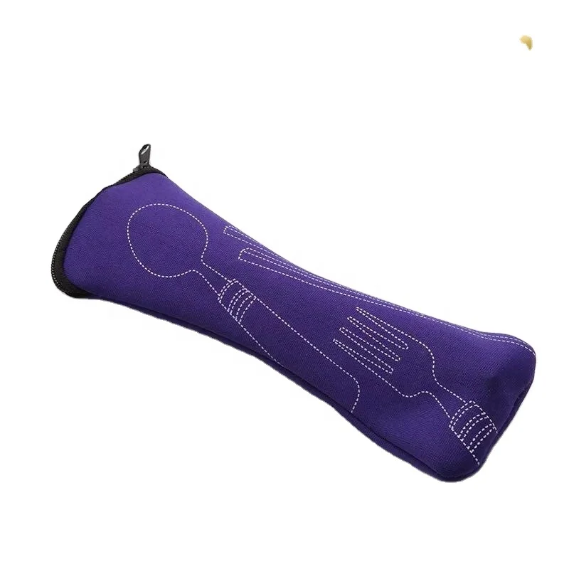 HOT Eco-friendly Reusable Travel Cutlery Set Cotton Bag