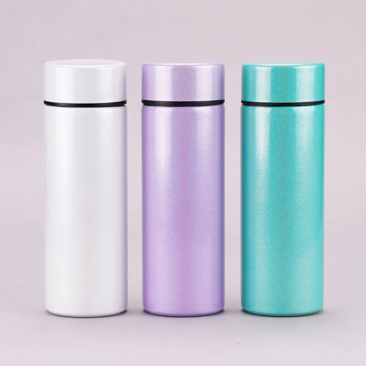 2021 New Design Mini Small Capacity Portable 140 ml 200 ml Double Wall Stainless Steel Vacuum Water Bottle For Women Lovely Gift