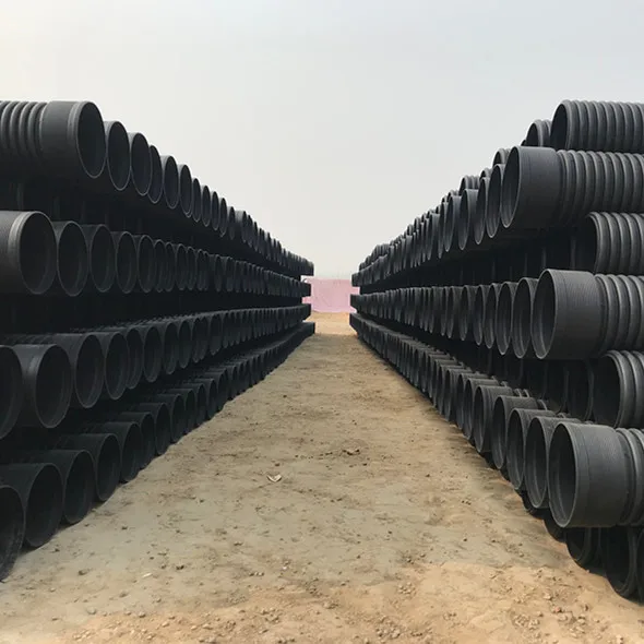 800mm SN4 SN8 HDPE Large Plastic Double Wall Corrugated DWC Drain Culvert Pipe for Waste and Drainage