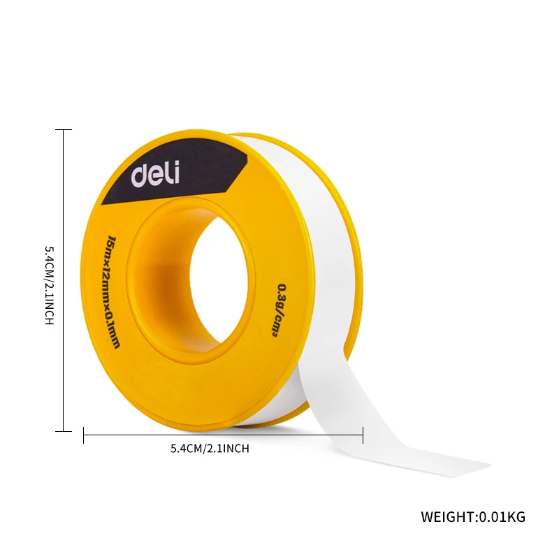 Tape, white tape thread sealing shower hose sealant tape