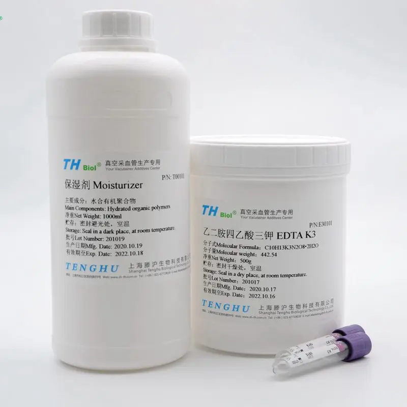 Высокочистые антикоагулянтные химикаты EDTA 3K для тестирования крови