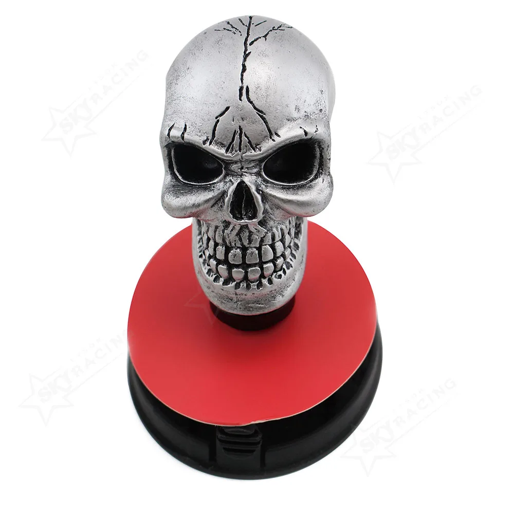 Custom personality resin skull shape gear shift knob handle car decoration