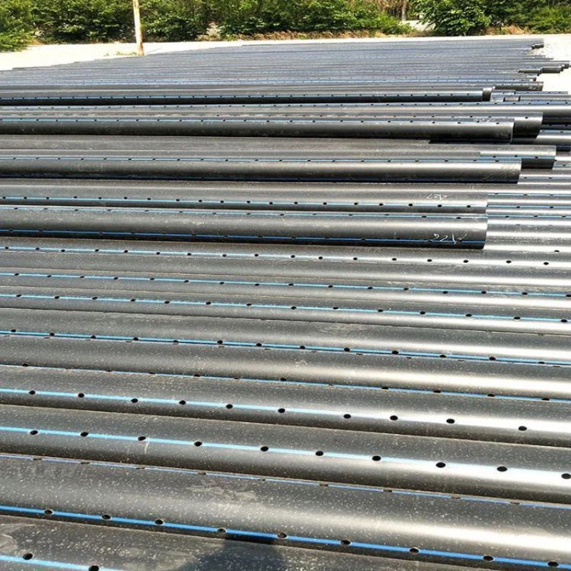 Высокое качество 2-Дюймовая полиэтиленовая труба Pe 100 Hdpe перфорированная дренажная