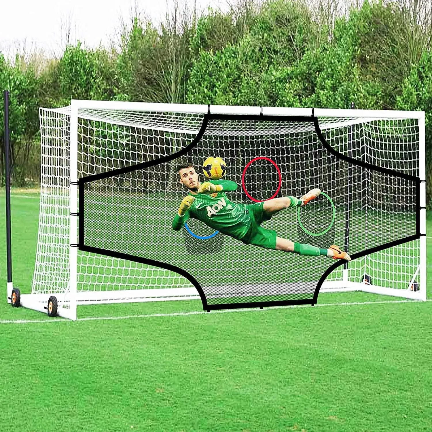 High Quality Portable Football Baseball Hitting Soccer Goal Target Net