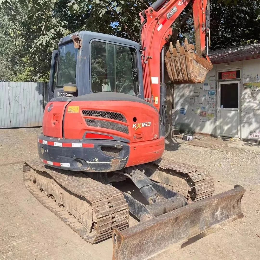 Оригинальный подержанный экскаватор Kubota KX163 KX165 Япония в хороших условиях