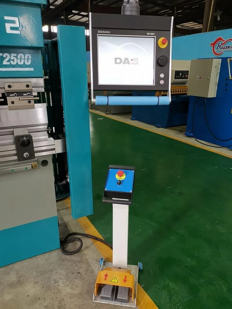 WD67K-125T/2500 Delem DA66T system 6 + 1 axis электро-гидравлический сервопривод CNC листогибочный