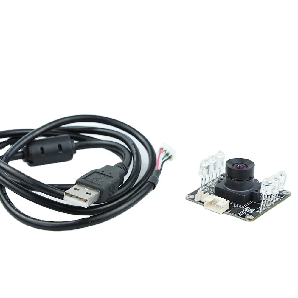 2mp 1080P 30fps CMOS USB IR Camera Module with IR Light 850nm 90 degree FOV 32x32mm PCB Board USB2.0