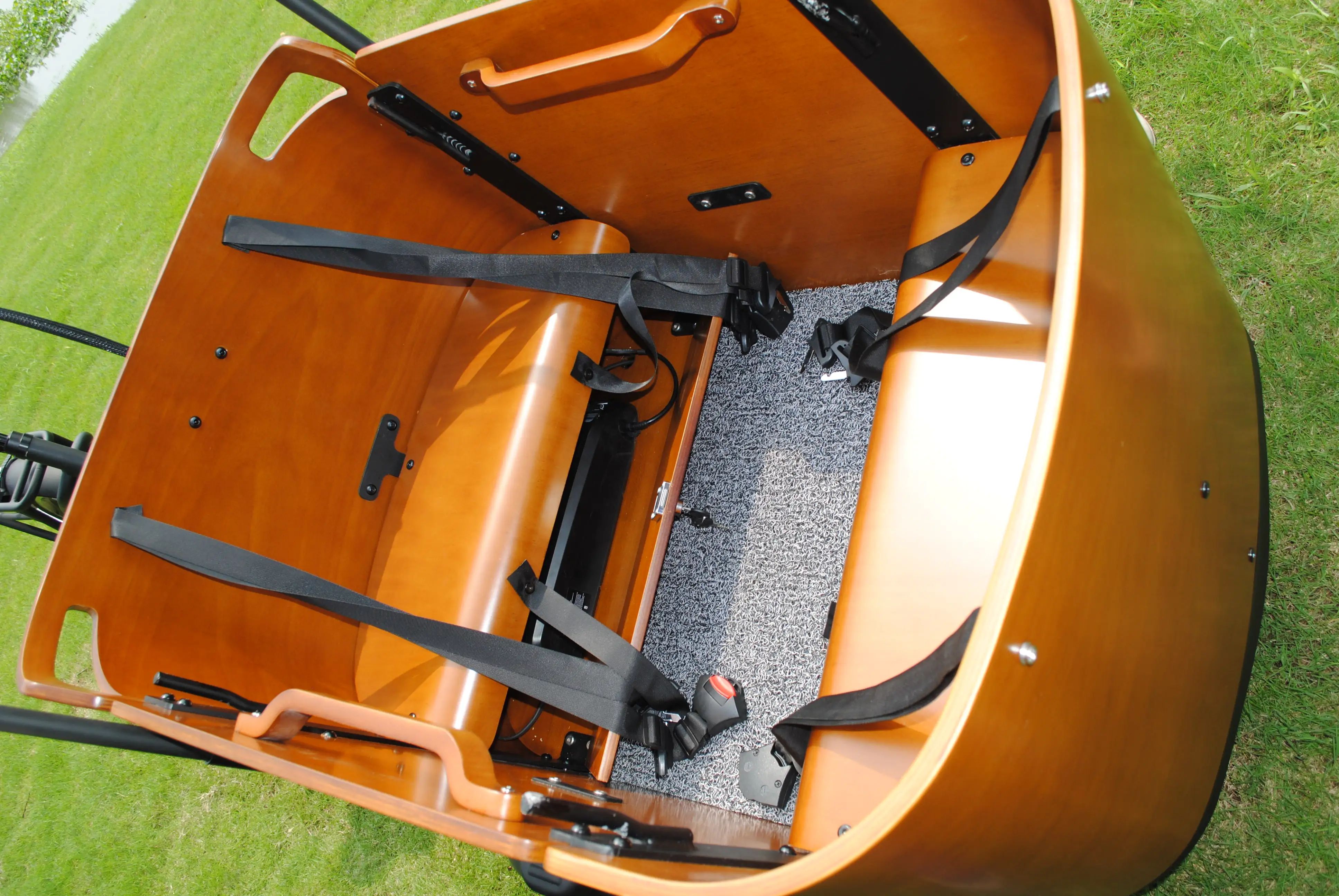 China e Bike Long tail Cargo Three Wheel Recumbent Bike high quality full suspension mid drive electric fat