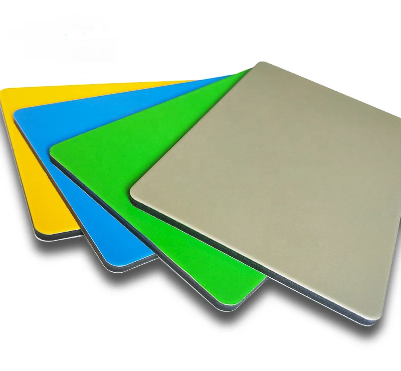 Solid color ACP ACM sheet Aluminum composite panel facade materials for interior and exterior house building decoration