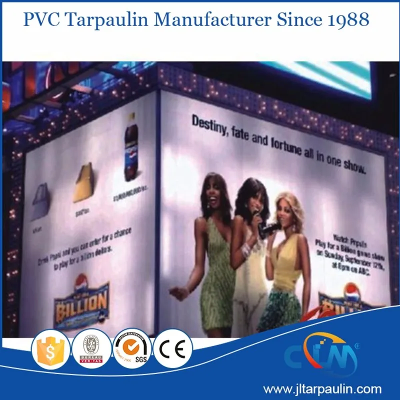 PVC Reflective Frontlit Flex Banner 180Grams Custom Outdoor advertising fabric 300G For Printing