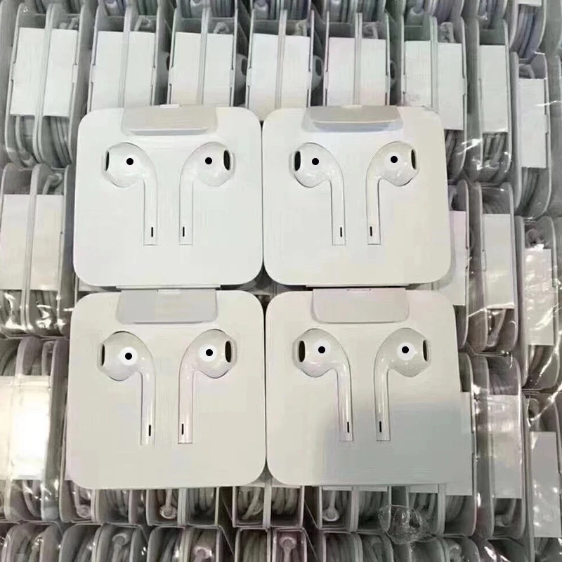 For iPhone 7 Earphone Original Earphone For iPhone 8 X Headphone Headset Handsfree With Genuine Box For iPhone 12 11