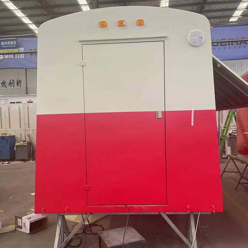 Customized concession trailer truck with windows bar cart for sale