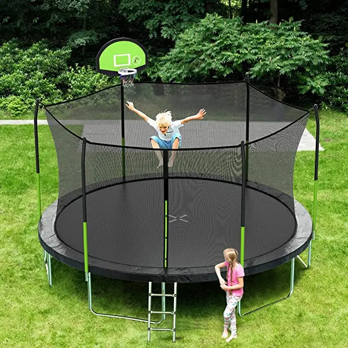 Zoshine 8FT/10FT/12FT/14FT/16FT   Commercial Playground Manufacture Jump Trampoline Park For Kid  Sales With Safety Net