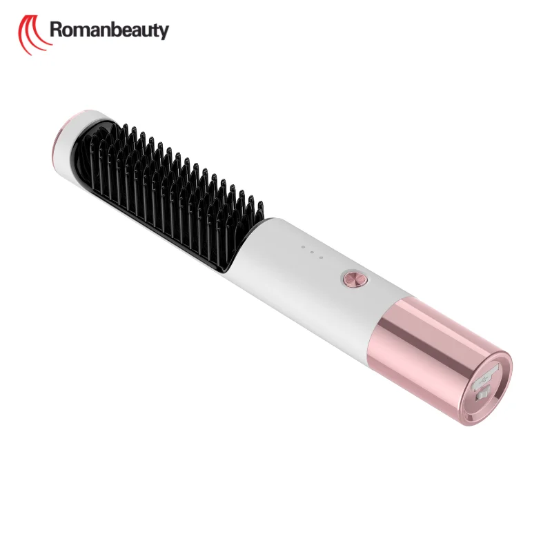 Intelligent New Arrivals Cordless Hair Straightener Brush With Precise Temp Setting Hair Straightener Comb