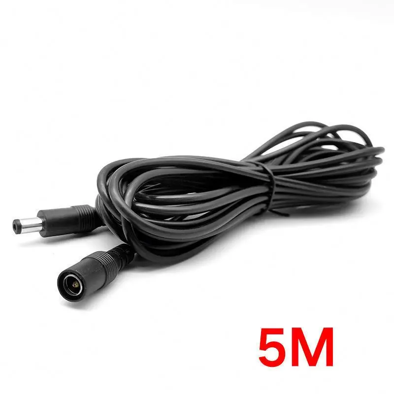 DC5521 male and female extension cable monitoring power LED lengthened Cable 5.5X2.1mm router DC Cable No. 22 line