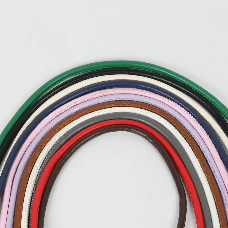 Factory Wholesale Round Sewing Outside Stitched Leather Cord