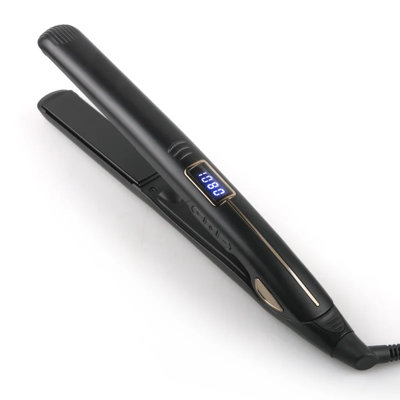 QW-917  Ceramic Plates LED Digital Quick Heating PTC Permanent Hair Straightening Straightener Flat Iron