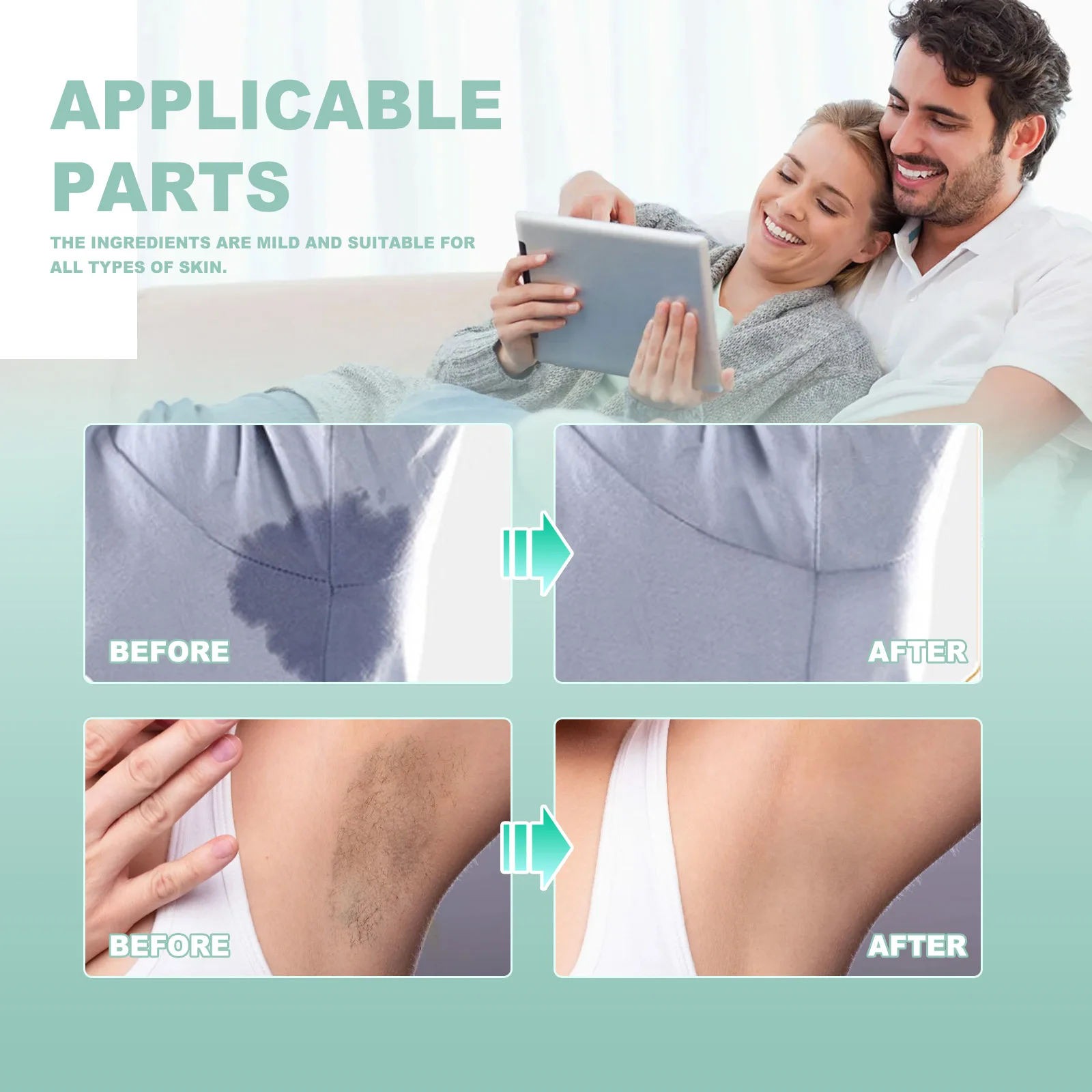 Sweating under the armpit deodorizing refreshing lasting green tea deodorizing under the armpit spray