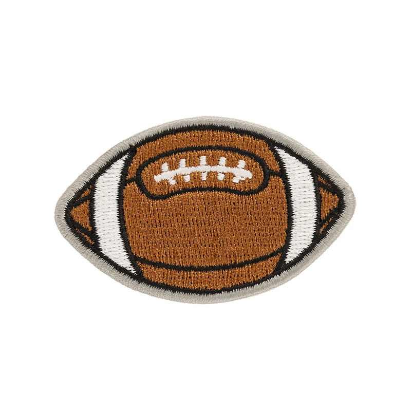Wholesale Bags Sport Football Iron On Embroidered Patch Small Baseball Tennis Ball Soccer Ball Chenille Patch