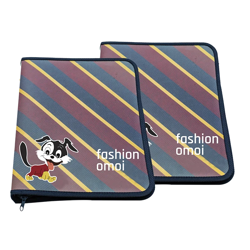 Custom Printing Document Bag Zipper File Case Bag Storage Document Folder