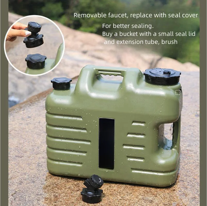 Camping Water Containers,Portable Water Tank Storage with Spigot,Large Bucket for Hiking BBQ Gear Survival