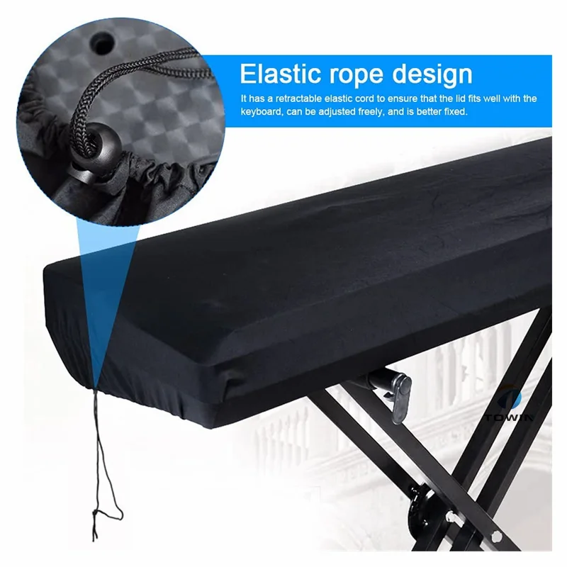 Wholesale High quality dust cloth fabric 88 keys digital electric piano cover for piano keyboard