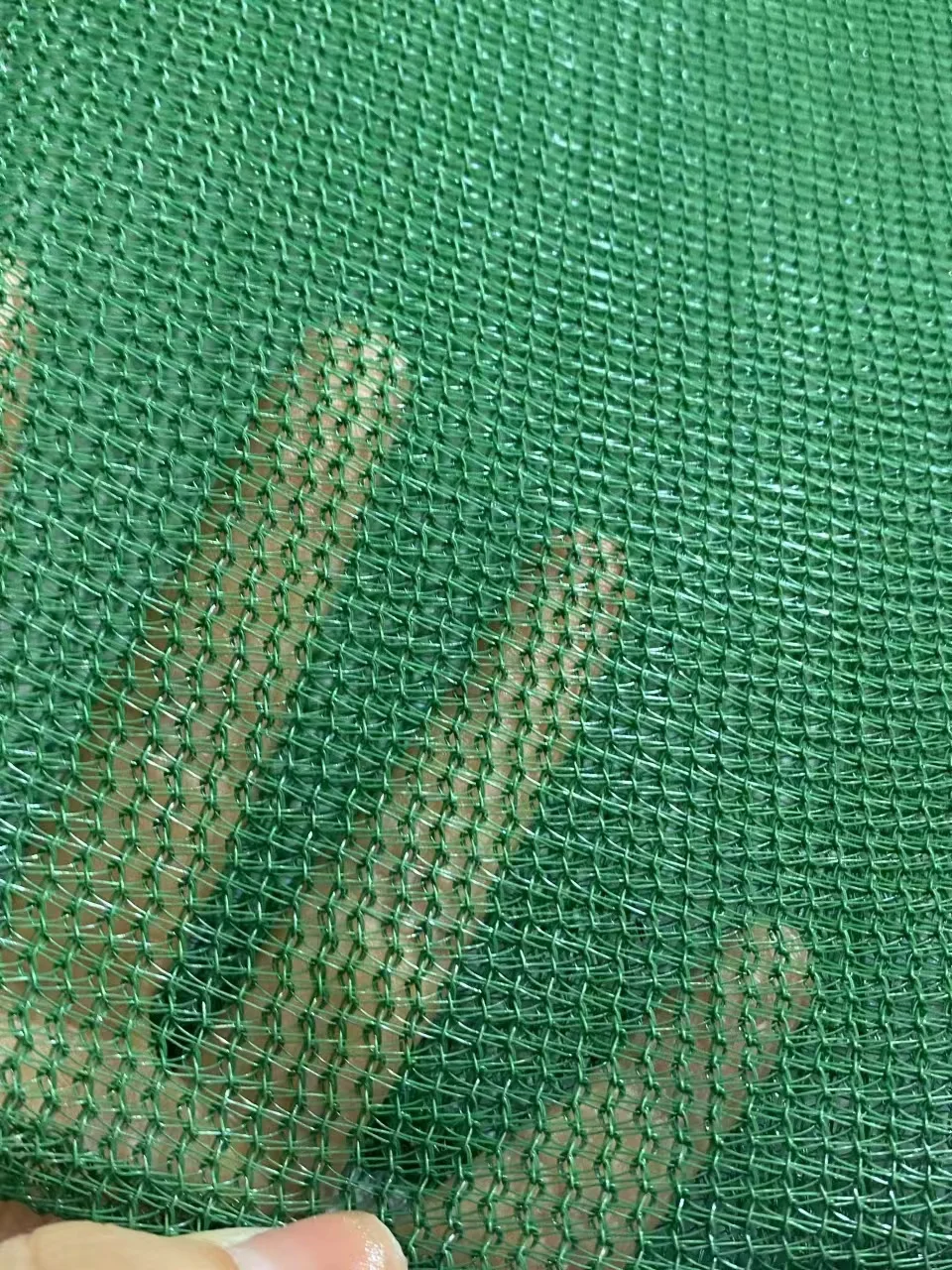 HDPE material green color 6 needle shade netting safety net fence barrier horticulture mesh net