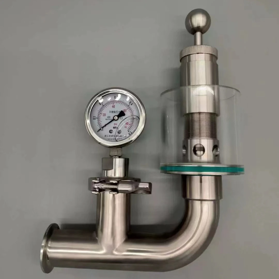 Sanitary Stainless Steel SS304 SS316L Bowtie Spunding Valve Beer
