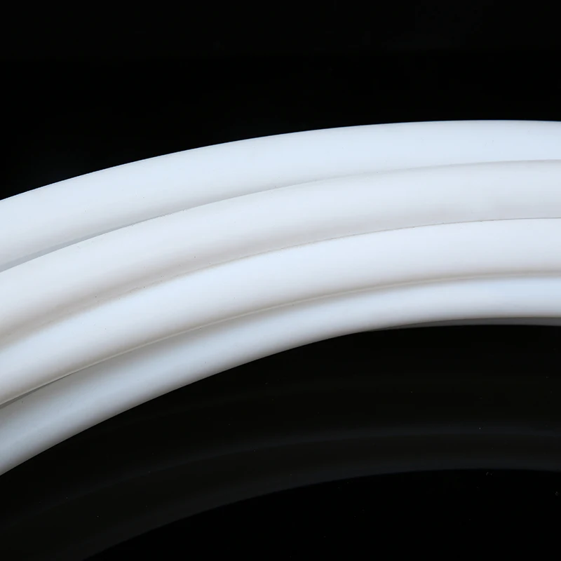 Cheap price white flexible ptfe pipe suppliers high lubrication resistant ptfe tube