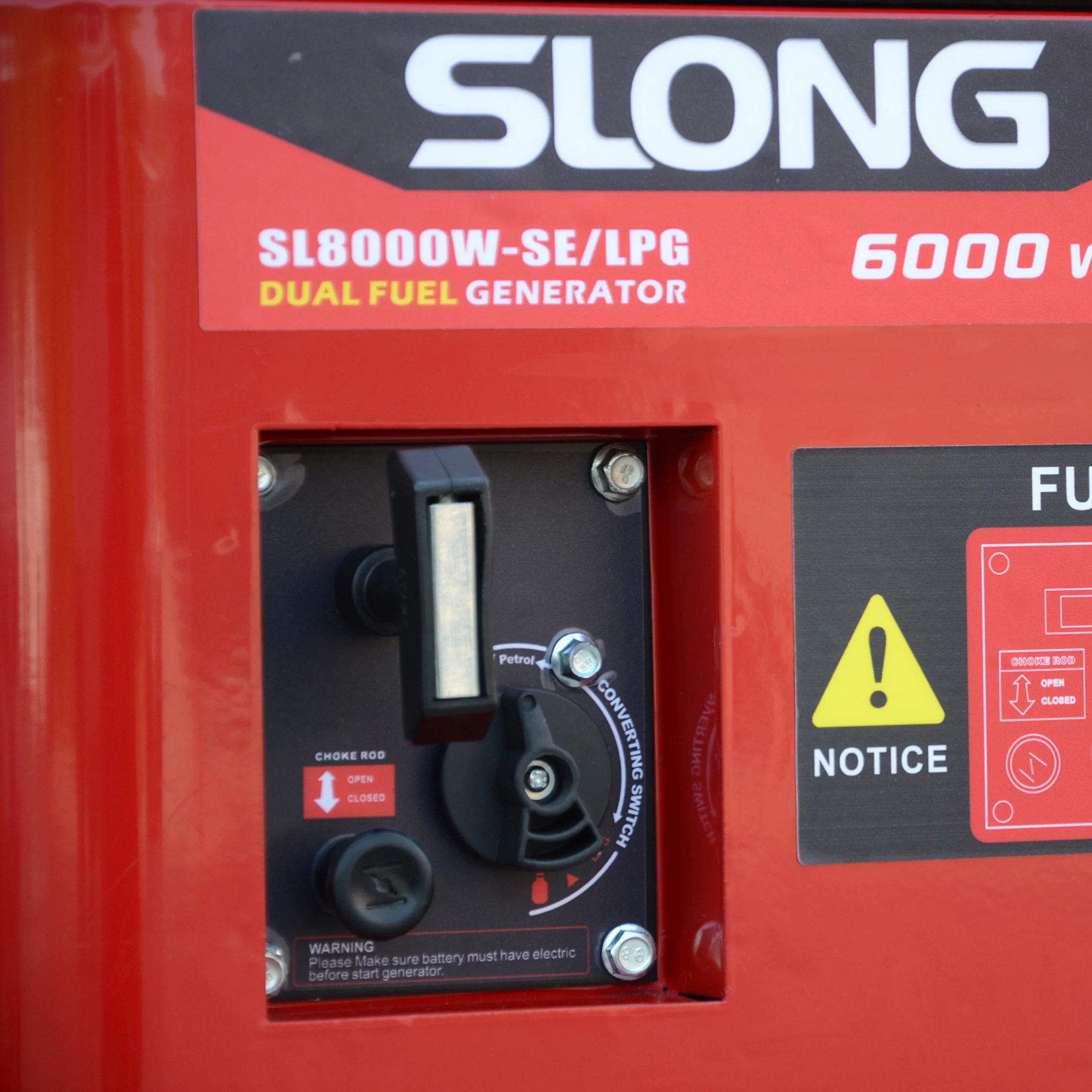 Silent 5/6/7/8 kW natural gas powered generators