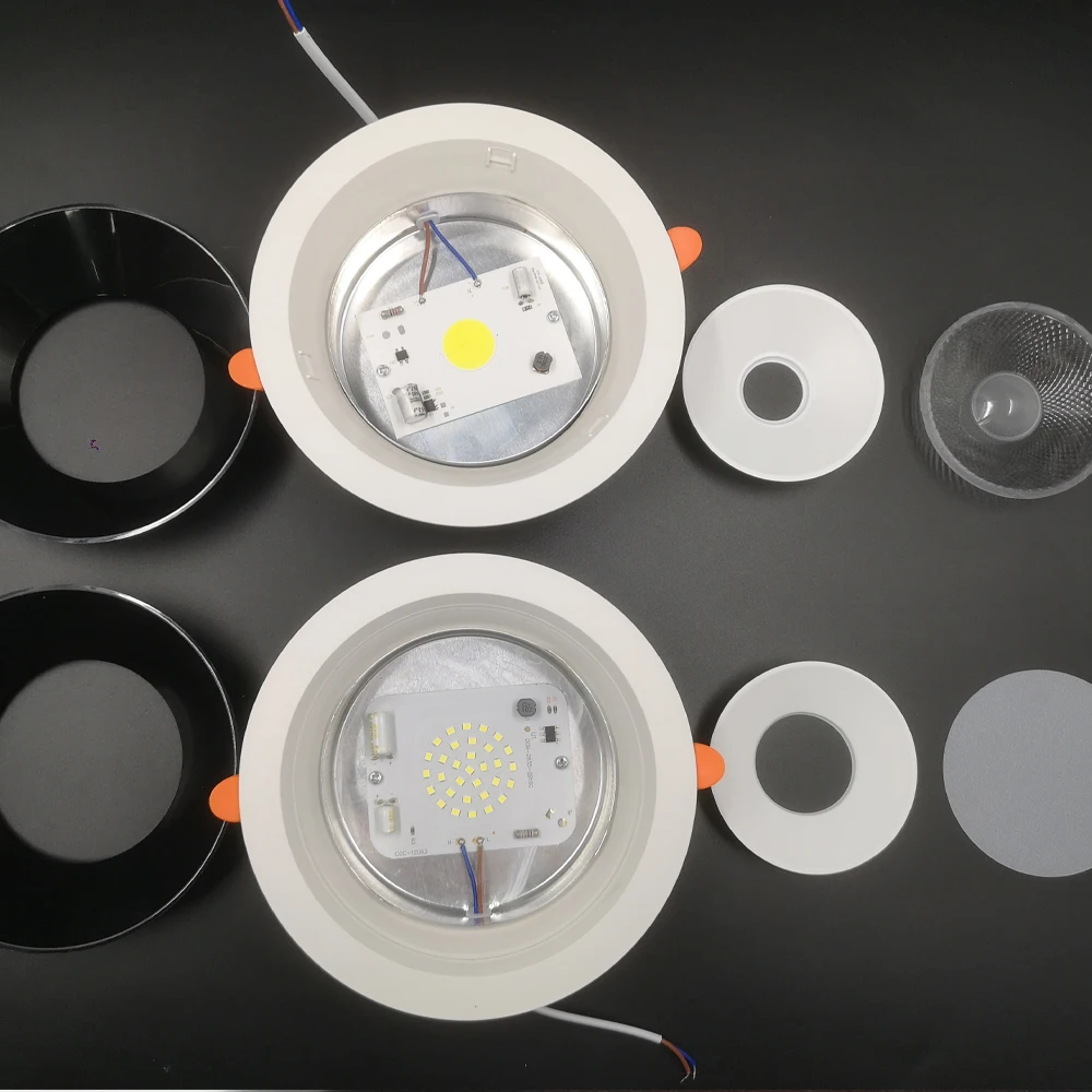 China Manufacturer Spot LED Spotlight Round Indoor Downlight Recessed Downlight Recessed 7W 10W 15W 20W 30W LED COB Downlight